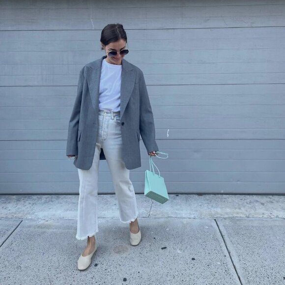 Everlane Cream Leather Flats - Picture 12 of 15